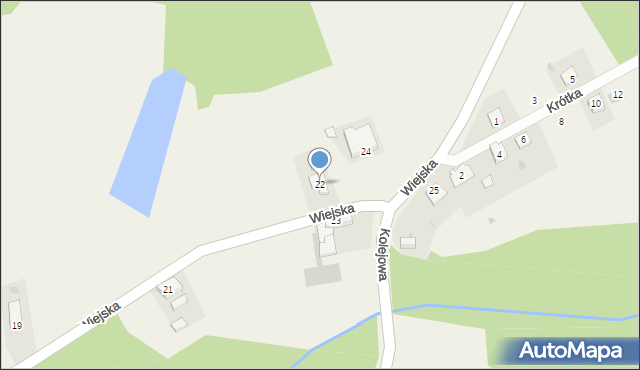 Mirostowice Dolne, Wiejska, 22, mapa Mirostowice Dolne