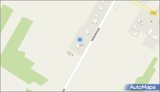 Mirzec, Widokowa, 6, mapa Mirzec
