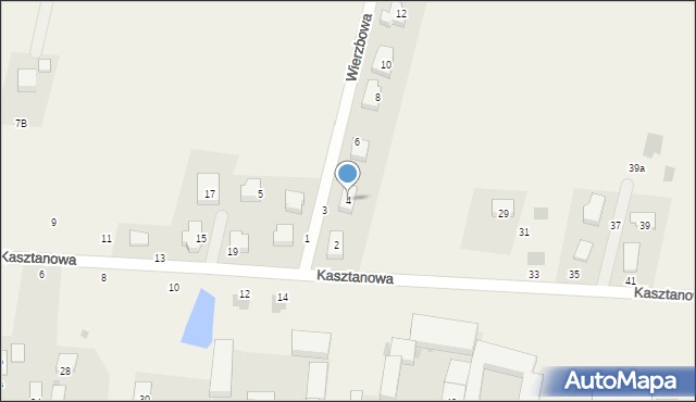 Mnichowice, Wierzbowa, 4, mapa Mnichowice