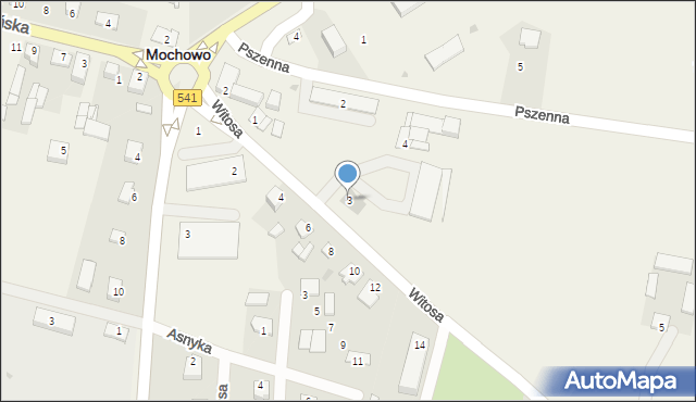 Mochowo, Witosa Wincentego, 3, mapa Mochowo