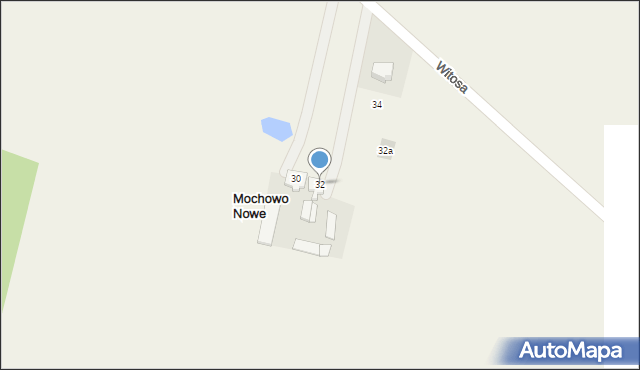 Mochowo Nowe, Witosa Wincentego, 32, mapa Mochowo Nowe