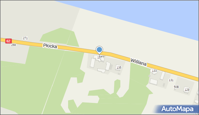 Modzerowo, Wiślana, 137, mapa Modzerowo