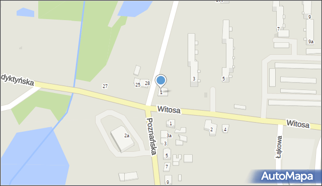 Mogilno, Witosa Wincentego, 1, mapa Mogilno