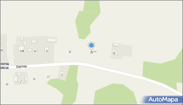 Mokrus, Wierzbowa, 28, mapa Mokrus