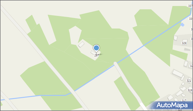 Mokrzyska, Wiślana, 297, mapa Mokrzyska