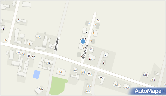 Moraczewo, Wiosenna, 2, mapa Moraczewo