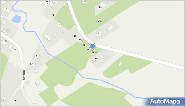 Mostówka, Wiejska, 47, mapa Mostówka