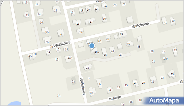 Mosty, Widokowa, 48b, mapa Mosty