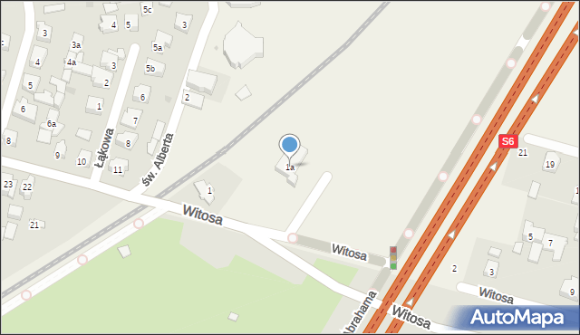 Mosty, Witosa Wincentego, 1a, mapa Mosty