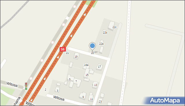 Mosty, Witosa Wincentego, 22, mapa Mosty