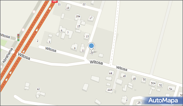 Mosty, Witosa Wincentego, 23, mapa Mosty