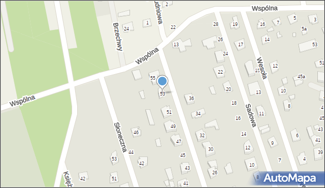 Mrozy, Willowa, 53, mapa Mrozy