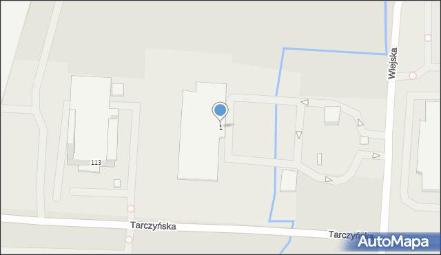 Mszczonów, Wiejska, 1, mapa Mszczonów