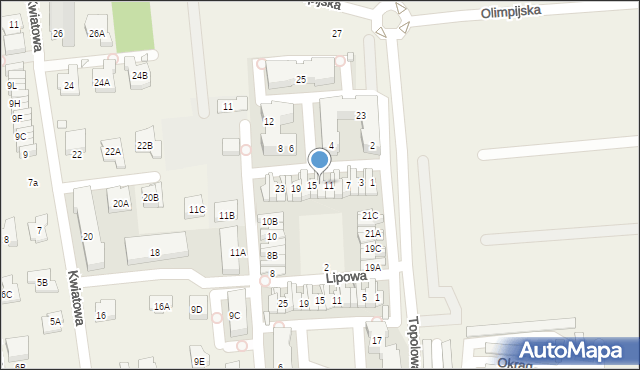 Mysiadło, Wierzbowa, 13, mapa Mysiadło