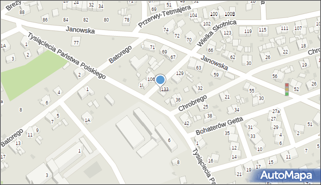 Mysłowice, Wielka Skotnica, 135, mapa Mysłowice