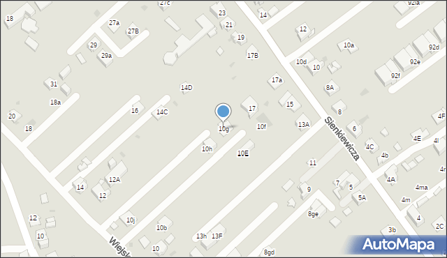 Mysłowice, Wiejska, 10g, mapa Mysłowice