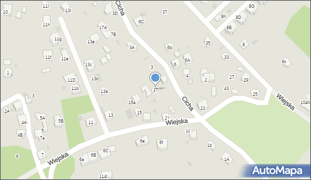 Mysłowice, Wiejska, 17, mapa Mysłowice