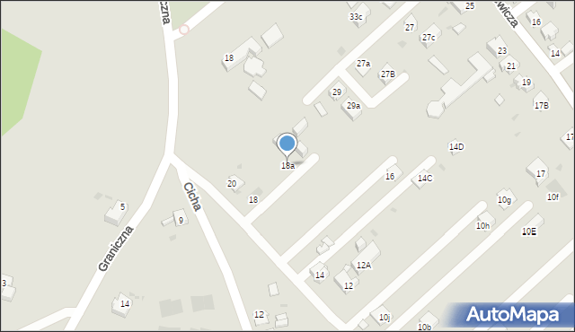 Mysłowice, Wiejska, 18a, mapa Mysłowice