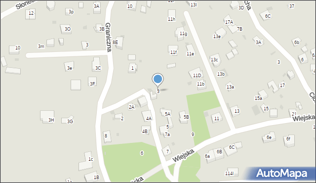 Mysłowice, Wiejska, 3, mapa Mysłowice