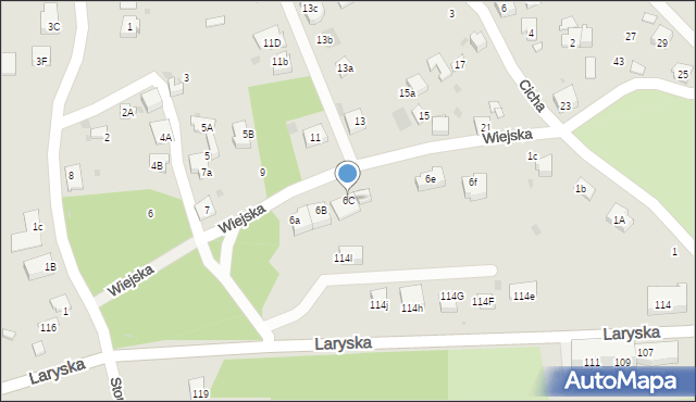 Mysłowice, Wiejska, 6C, mapa Mysłowice