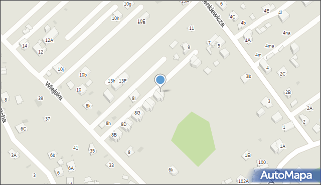 Mysłowice, Wiejska, 8gd, mapa Mysłowice