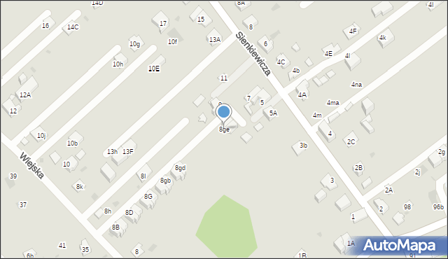 Mysłowice, Wiejska, 8ge, mapa Mysłowice