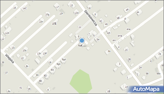 Mysłowice, Wiejska, 8gf, mapa Mysłowice