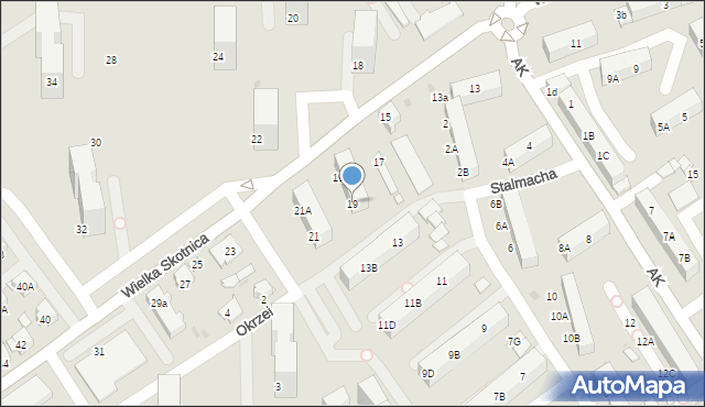 Mysłowice, Wielka Skotnica, 19, mapa Mysłowice