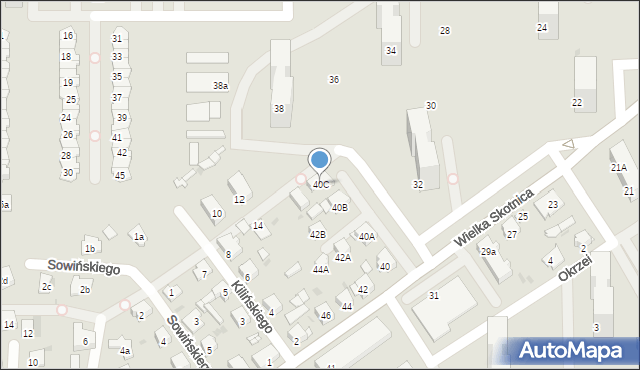 Mysłowice, Wielka Skotnica, 40C, mapa Mysłowice