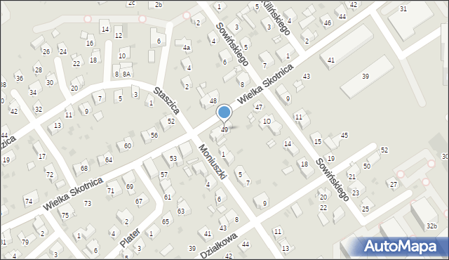 Mysłowice, Wielka Skotnica, 49, mapa Mysłowice