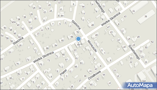 Mysłowice, Wielka Skotnica, 53, mapa Mysłowice