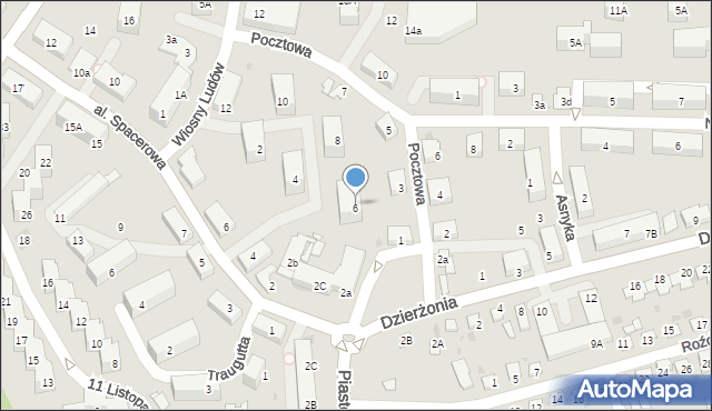 Mysłowice, Wiosny Ludów, 6, mapa Mysłowice