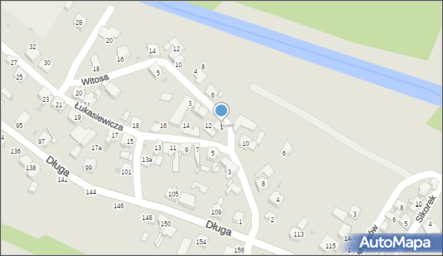 Mysłowice, Witosa Wincentego, 1, mapa Mysłowice