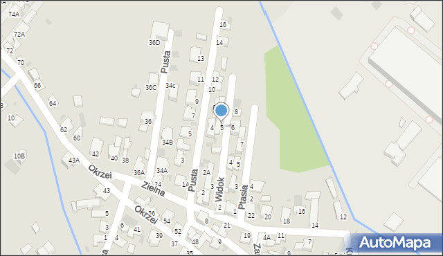 Myszków, Widok, 5, mapa Myszków