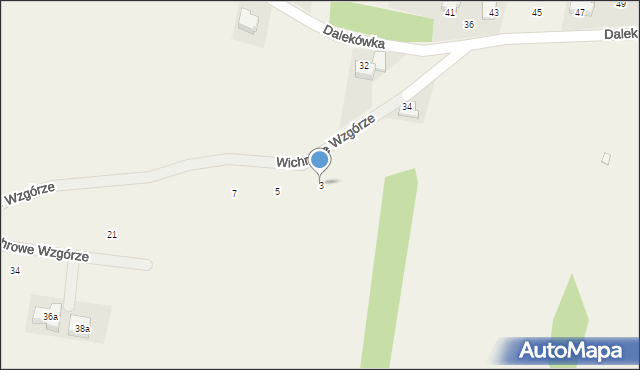 Myszkowice, Wichrowe Wzgórze, 3, mapa Myszkowice