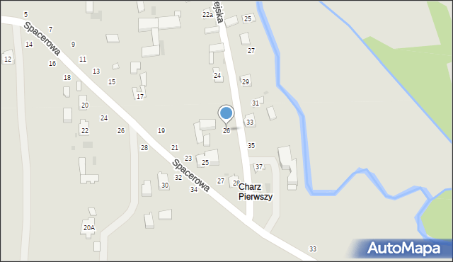 Nałęczów, Wiejska, 26, mapa Nałęczów