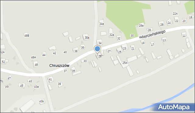 Nałęczów, Wiercieńskiego Henryka, 31A, mapa Nałęczów