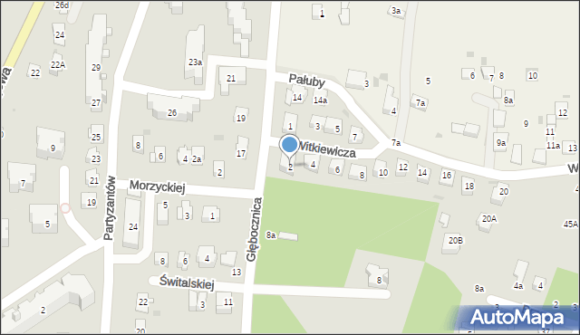 Nałęczów, Witkiewicza Jana Koszczyca, 2, mapa Nałęczów