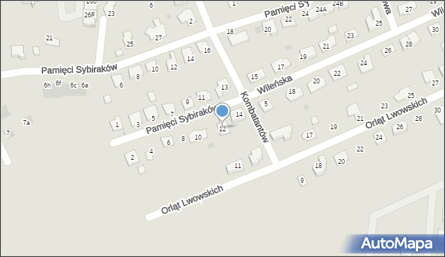 Namysłów, Wileńska, 12, mapa Namysłów