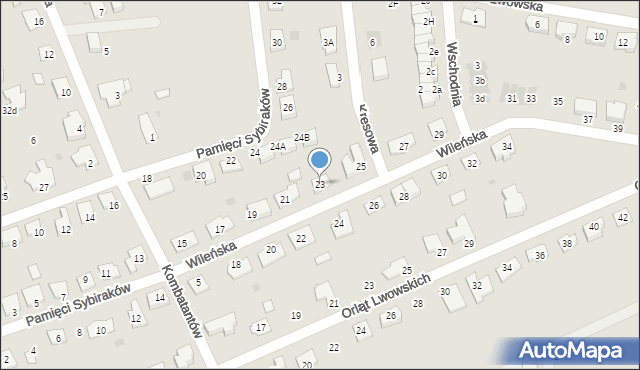 Namysłów, Wileńska, 23, mapa Namysłów