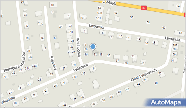 Namysłów, Wileńska, 31a, mapa Namysłów
