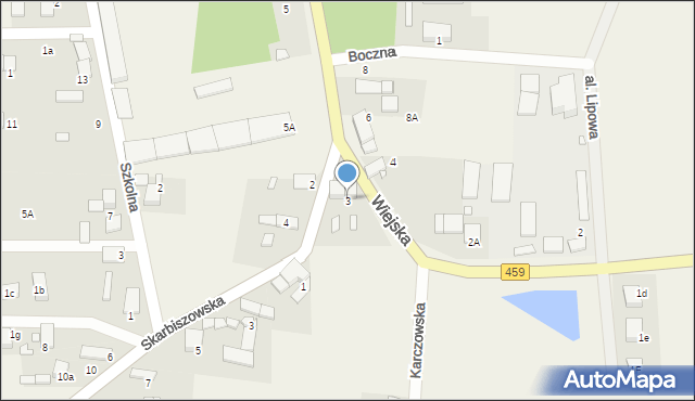Narok, Wiejska, 3, mapa Narok