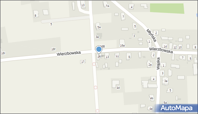 Narzym, Wierzbowska, 15, mapa Narzym