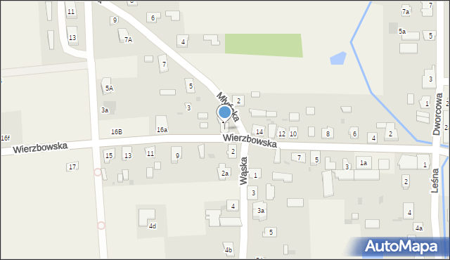 Narzym, Wierzbowska, 16, mapa Narzym