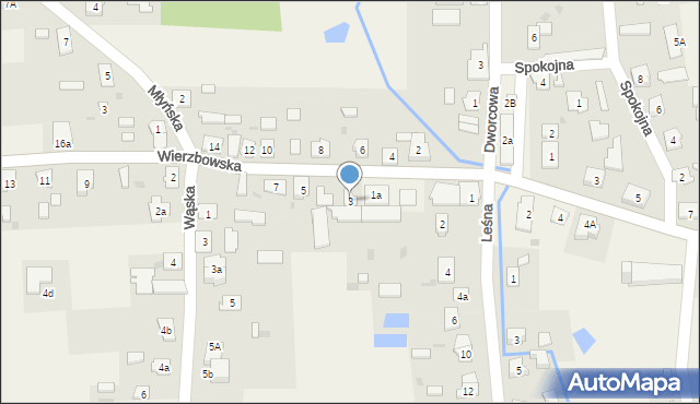 Narzym, Wierzbowska, 3, mapa Narzym