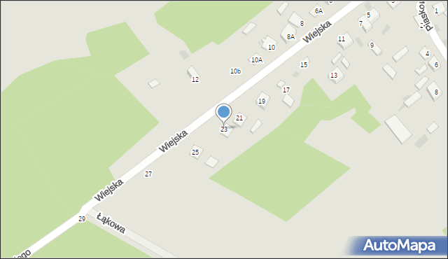 Nasielsk, Wiejska, 23, mapa Nasielsk