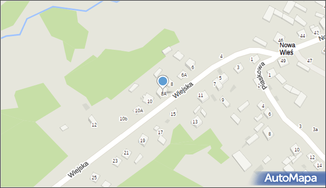 Nasielsk, Wiejska, 8A, mapa Nasielsk