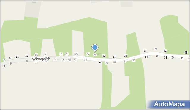 Nawojowa Góra, Wierzpole, 29, mapa Nawojowa Góra