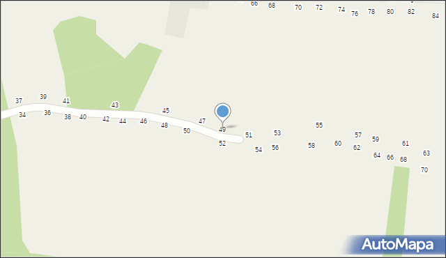 Nawojowa Góra, Wierzpole, 49, mapa Nawojowa Góra