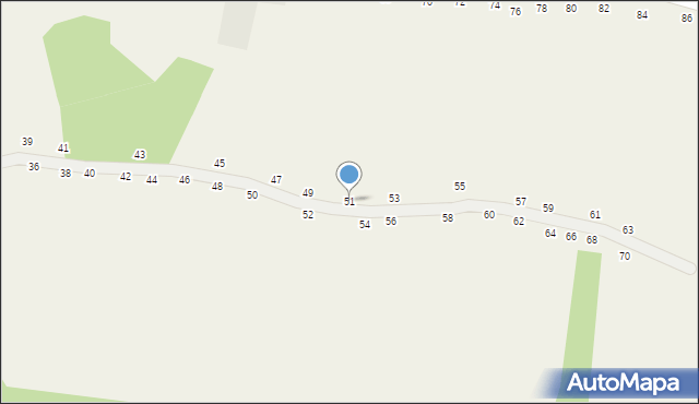 Nawojowa Góra, Wierzpole, 51, mapa Nawojowa Góra